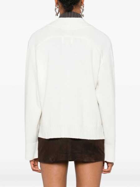 Cardigane LOULOU DE SAISON Kaia Cashmere Cardigan WHITE Femei (BM 18748405) 4
