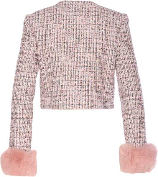 Jachete Self-Portrait Boucl Jacket PINK Femei (BM 18748417) 2
