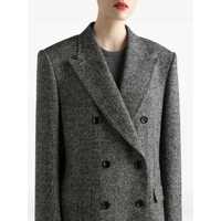 Jachete Dama - Jachete Dolce & Gabbana Double-Breasted Chevron Jacket BLACK Femei (BM 18748453) - B-mall.ro