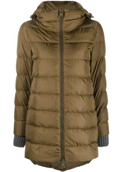 Bomber jacket Herno A-Shape Puffer Jacket GREEN Femei (BM 18748456) 1