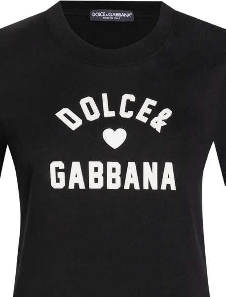 Tricouri Dolce & Gabbana Cotton T-Shirt BLACK Femei (BM 18748462) 2