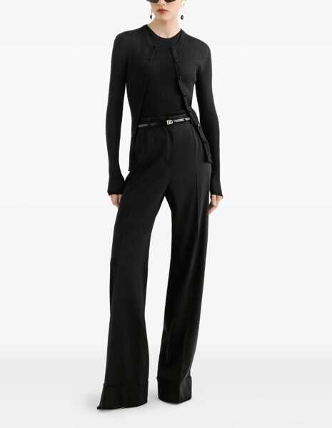 Pantaloni casual Dolce & Gabbana Wool Trousers BLACK Femei (BM 18748471) 2