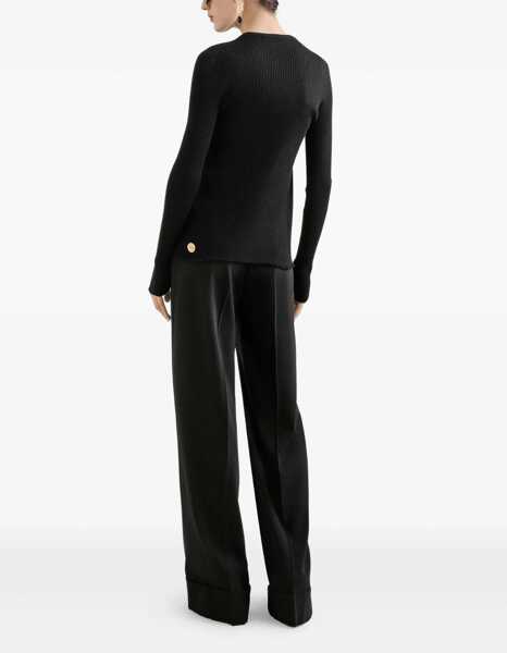 Pantaloni casual Dolce & Gabbana Wool Trousers BLACK Femei (BM 18748471) 3