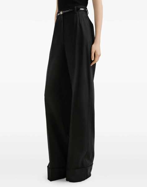 Pantaloni casual Dolce & Gabbana Wool Trousers BLACK Femei (BM 18748471) 4