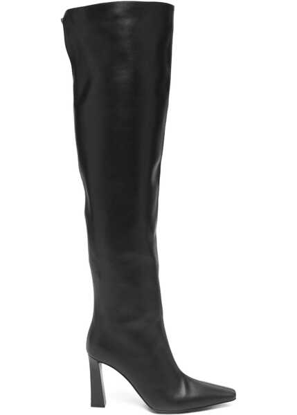 Bocanci casual Giuseppe Zanotti Extra high leather Boots BLACK Femei (BM 18748543) 1