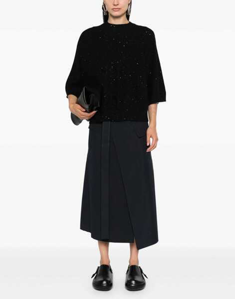 Pulovere Fabiana Filippi Sequins wool Sweater NERO Femei (BM 18748594) 2