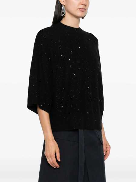 Pulovere Fabiana Filippi Sequins wool Sweater NERO Femei (BM 18748594) 3