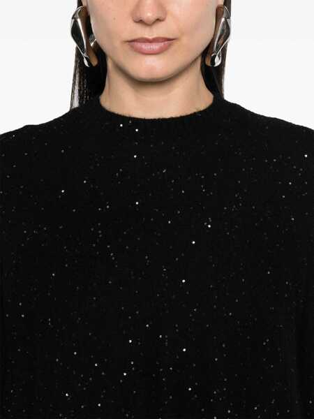 Pulovere Fabiana Filippi Sequins wool Sweater NERO Femei (BM 18748594) 5