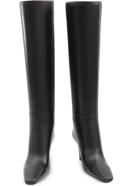 Bocanci casual Saint Laurent High leather Boots BLACK Femei (BM 18748597) 4