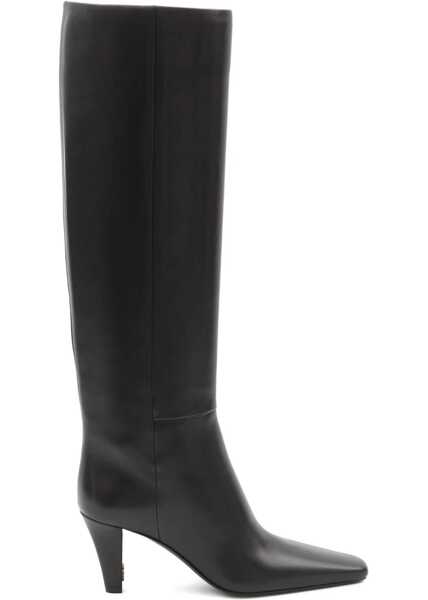 Bocanci casual Saint Laurent High leather Boots BLACK Femei (BM 18748597) 1