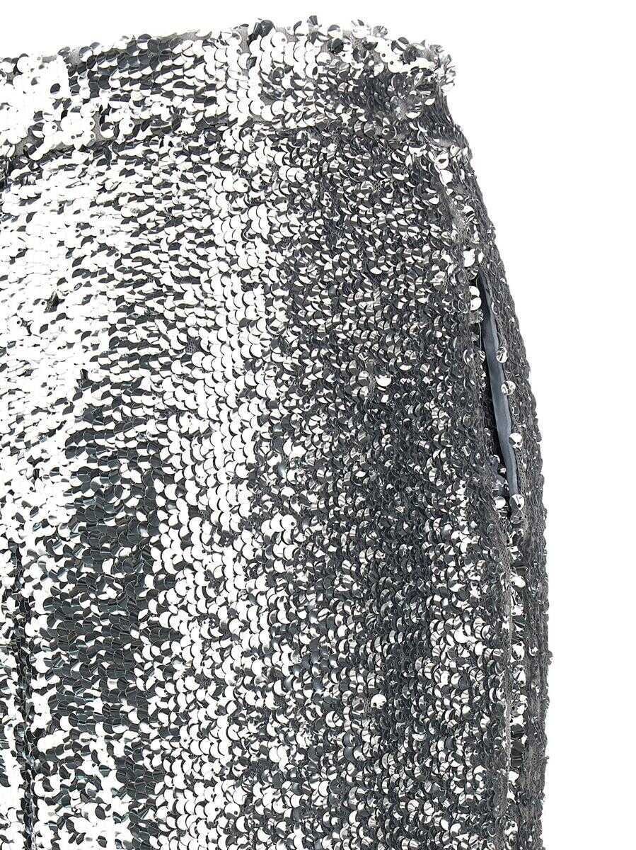 Pantaloni casual GIUSEPPE DI MORABITO Giuseppe Di Morabito Sequin Pants SILVER Femei (BM 18748758) 4