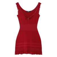 Rochii Versace Short Knitted Dress With Ruffles Versace Femei