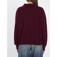 Imbracaminte Allude Dama - Tricouri Polo Allude Wool And Cashmere Polo Shirt Red Femei (BM 18749136) - B-mall.ro