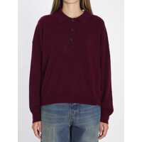 Tricouri Polo Wool And Cashmere Polo Shirt Femei