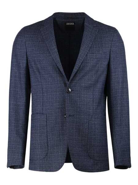 Costume ZEGNA Zegna Single-Breasted Two-Button Jacket BLUE Barbati (BM 18749316) 1