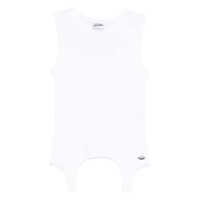 Topuri Jean Paul Gaultier Cotton Ribbed Tank Top With Lingerie Garter Clothing Femei