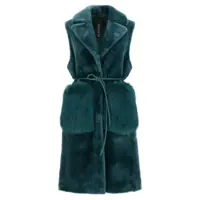 Geci Blancha 'Merino Straight-Volpe Shadow' Vest Femei