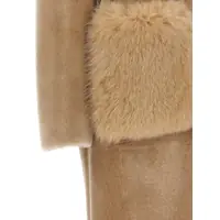 Imbracaminte BLANCHA Dama - Geci BLANCHA Blancha Merino Straight-Volpe Fur Beige Femei (BM 18749679) - B-mall.ro