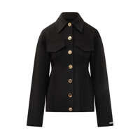 Geci Sportmax Sportmax Black Jacket With Buttons Femei