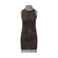 Rochii Sportmax Sportmax Transparent Mesh Mini Dress Femei