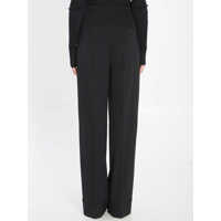 Imbracaminte Dama pagina 63 - Pantaloni casual Dolce & Gabbana Wool Trousers Black Femei (BM 18750207) - B-mall.ro
