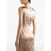 Rochii Dolce & Gabbana Dama - Rochii Dolce & Gabbana Stretch Satin Midi Dress Beige Femei (BM 18750210) - B-mall.ro