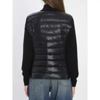 Imbracaminte Dama pagina 53 - Cardigane Moncler Padded Wool Cardigan With Zip Black Femei (BM 18750381) - B-mall.ro