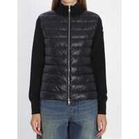 Cardigane Padded Wool Cardigan With Zip Femei