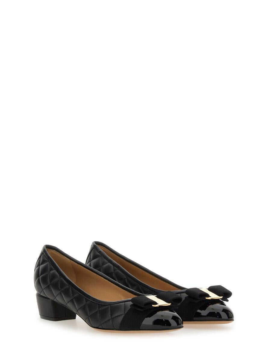 Pantofi cu toc Salvatore Ferragamo Salvatore Ferragamo Bow Neckline Vara Black Femei (BM 18750513) 2