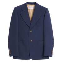 Sacouri Valentino Garavani Blue Wool Blazer Barbati