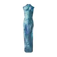 Rochii Jean Paul Gaultier Long Draped Aqua Dress Femei