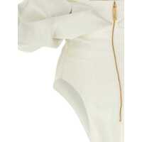 Rochii Elisabetta Franchi Dama - Rochii Elisabetta Franchi Elisabetta Franchi Off-The-Shoulder Dress WHITE Femei (BM 18751152) - B-mall.ro