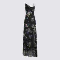 Rochii Blumarine Blumarine Black Silk Maxi Dress