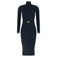 Rochii Elisabetta Franchi Logo Belt Dress Femei