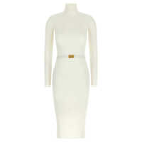 Rochii Elisabetta Franchi Logo Belt Dress Femei