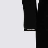 Rochii Elisabetta Franchi Dama - Rochii Elisabetta Franchi Elisabetta Franchi Black Viscose Midi Dress Black Femei (BM 18751227) - B-mall.ro
