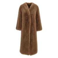 Paltoane BB COUTURE Biscuit Ecofur Coat Femei