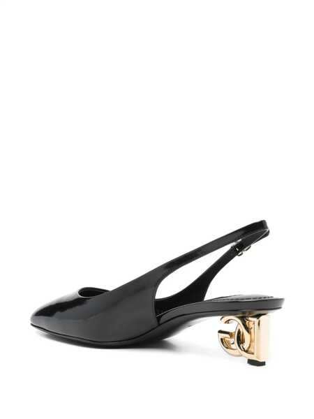 Pantofi cu toc Dolce & Gabbana Dolce & Gabbana Patent Leather Slingback Black Femei (BM 18751785) 3