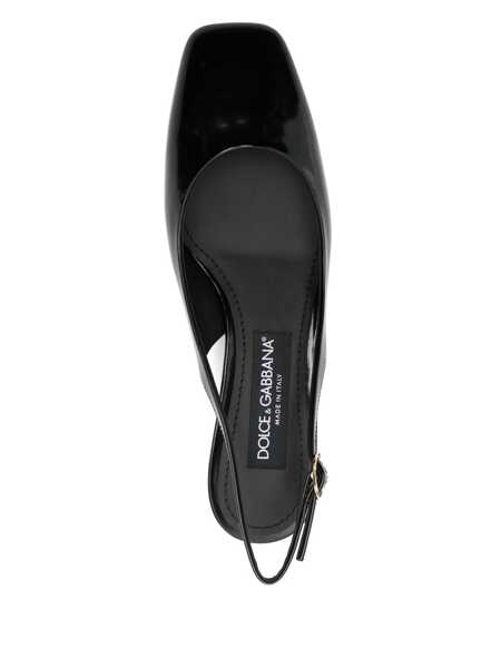 Pantofi cu toc Dolce & Gabbana Dolce & Gabbana Patent Leather Slingback Black Femei (BM 18751785) 4