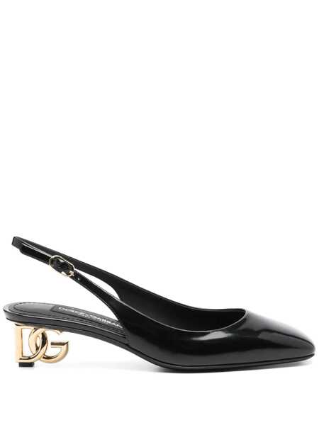 Pantofi cu toc Dolce & Gabbana Dolce & Gabbana Patent Leather Slingback Black Femei (BM 18751785) 1