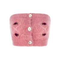 Topuri Alessandra Rich 'Carded Mohair' Top Femei