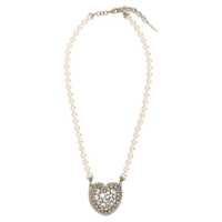 Bijuterii Alessandra Rich Pearl Heart Necklace Femei