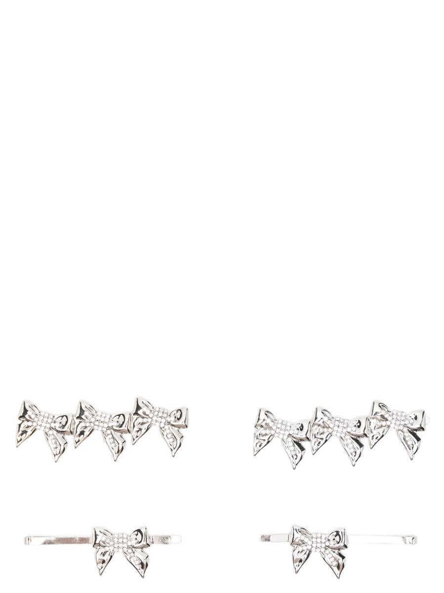 Accesorii Alessandra Rich Alessandra Rich Set Of Four Bow Pins SILVER Femei (BM 18752193) 1