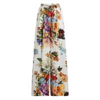 Pantaloni casual Dolce & Gabbana Floral Bouquet Printed Pants Femei