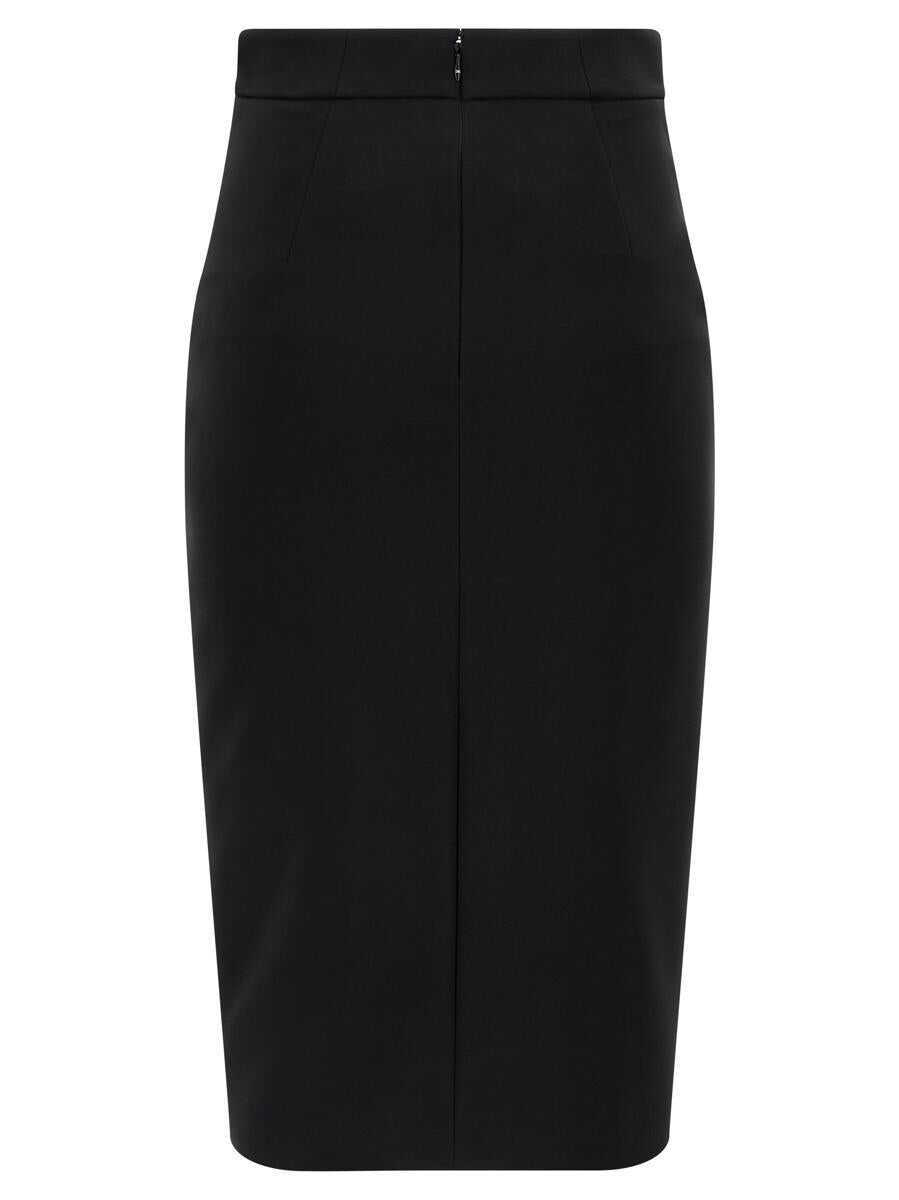 Fuste Elisabetta Franchi Elisabetta Franchi Zip Skirt Black Femei (BM 18752601) 2