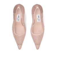 Pantofi cu toc Jimmy Choo Dama - Pantofi cu toc Jimmy Choo Jimmy Choo Satin And Mesh Pumps MACARON Femei (BM 18752739) - B-mall.ro