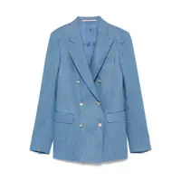 Sacouri Tagliatore Cotton Double-Breasted Jacket Femei