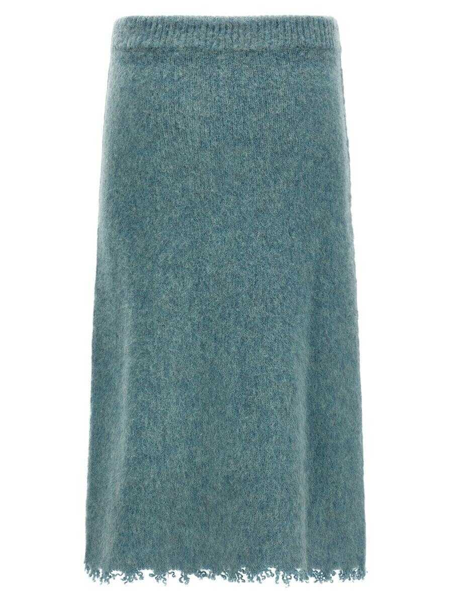 Fuste Jil Sander Jil Sander Wool Knit Skirt BLUE Femei (BM 18752814) 2