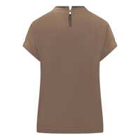 Tricouri Brunello Cucinelli Brunello Cucinelli T-Shirt With Shiny Detail On The Neck Femei