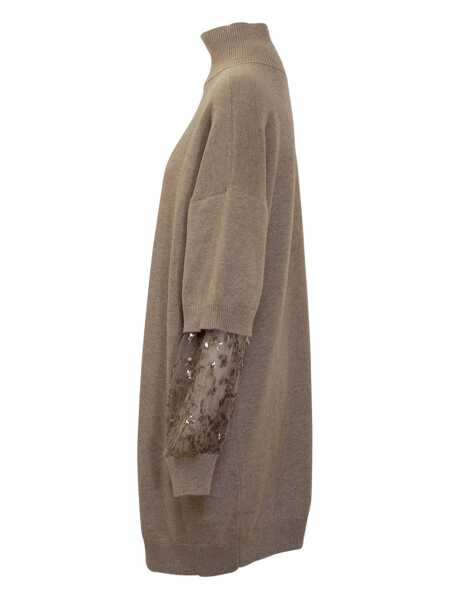 Pulovere Brunello Cucinelli Brunello Cucinelli Brunello Cucinelli Wool Sweater Beige Femei (BM 18753177) 3